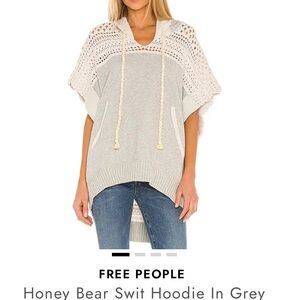 Free People S/M Honey Bear Swit Pullover Sweater
